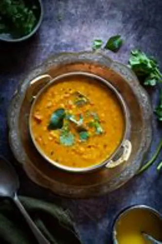 Dal fry ,lime tea ,raitha,pickle